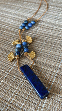 Load image into Gallery viewer, Lapis Lazuli + Sodalite - Brass
