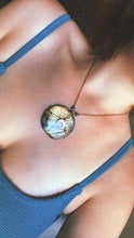 Load image into Gallery viewer, XL Labradorite Crescent Moon Amulet
