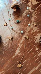 Turquoise + Green Aventurine Set — Brass *made to order*