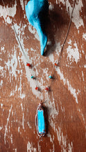 Load image into Gallery viewer, Blue Kyanite + Carnelian + Turquoise — Copper
